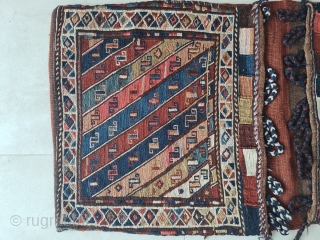 Antique Shahsavan Moghan Sumakh Saddlebag 
Khorjin 


Sehr seltene antike Shahsavan Moghan Kelim/Sumakh Satteltasche (Khorjin) aus dem Kaukasus (Region Aserbaidschan/NW Persien).  Wunderschönes seltenes Muster.


Sehr gut erhalten.

Toller Wandschmuck.


Ein Sammlerstück!


~ 1920

PLEASE CONTACT ME ONLY  ...