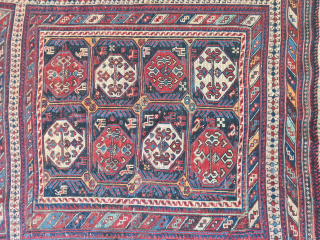 A very rare Afshar (Sirjan region) horse blanket with botehs from southern Persia. It was most certainly made for a special occasion, for personal use. Beautiful colors and woven using the Sumakh  ...