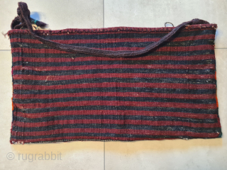 A rare and charming baby carrier from the Shavak tribe of southeastern Anatolia. Very rare, as it was only made for personal use. The last photo shows a photo by Josephine Powell  ...