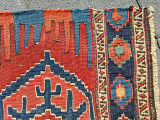 Antique shahsavan mafrash panel kilim from Northwest Persia or Azerbaijan. Natural color. 80x50cm

Please contact me only directly:

goekay.sargin@yahoo.de                