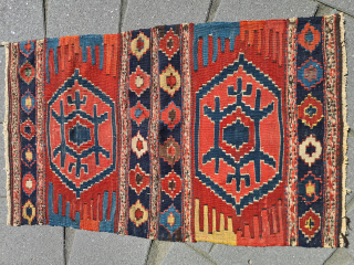 Antique shahsavan mafrash panel kilim from Northwest Persia or Azerbaijan. Natural color. 80x50cm

Please contact me only directly:

goekay.sargin@yahoo.de                