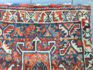A Qashqai/Ghashghai Khorjin half with back and original sides. Stylized bird pattern. Tribal piece. Dimensions: 62x64cm

Please contact me only directly:

goekay.sargin@yahoo.de             