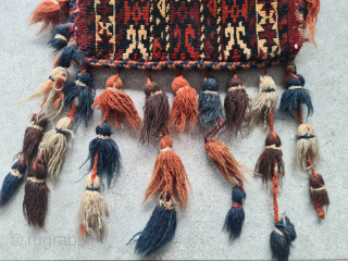 Antique Yomut Turkmen Spindle Bag IGSALYK from Central Asia. ~ 30x30cm without tassels. both sides knotted. 

Please contact me only directly:

Goekay.sargin@yahoo.de            
