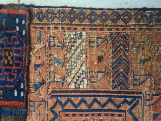 Antique opened bachtiari sumakh camel bag in three techniques (kilim weaving, sumakh weaving, and knotting) in natural colors and beautiful camel and animal patterns. Dimensions: 200x85cm. Wool on wool. Cotton in the  ...