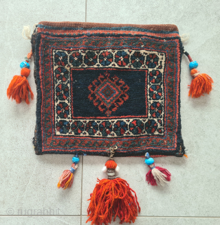 Adorable Luri or Afshar small Chanteh with lovely little details. Very good condition, full pile. Natural color. Dimensions: ~ 30x33cm.

Please contact me only directly:

goekay.sargin@yahoo.de         