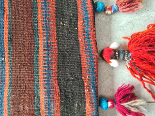 Adorable Luri or Afshar small Chanteh with lovely little details. Very good condition, full pile. Natural color. Dimensions: ~ 30x33cm.

Please contact me only directly:

goekay.sargin@yahoo.de         