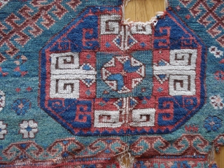 Huge fragment of an Anatolian rug, Bergama - Karakecili area,18 th century. Among the best of its type. Could use a bath and mounting.         