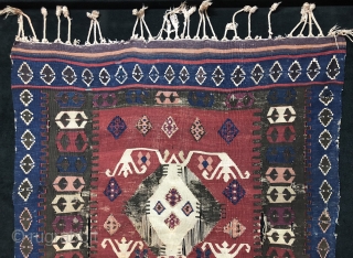 Anatolian Yuncu Kilim 19th Century Size 120x141 cm / 4'0'' x 4'7''                     