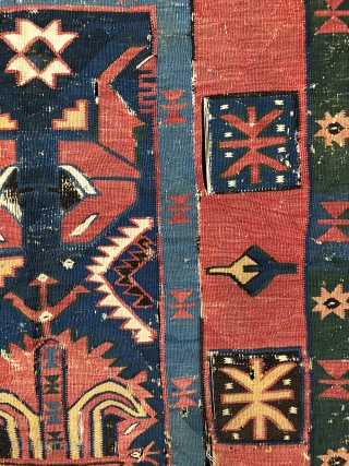 Antique Dagistan Kilim Size 113x298 cm / 3'7'' x 9'8''                       