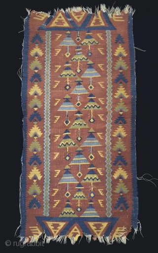 Balkan Manastir Kilim 19th Century Size 123x61 cm                         