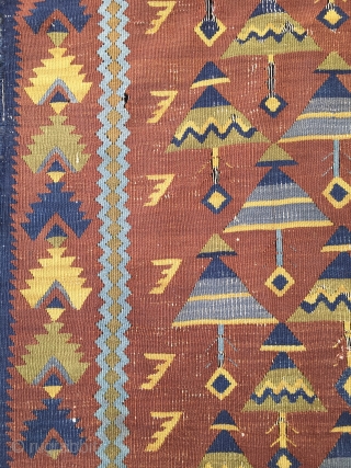 Balkan Manastir Kilim 19th Century Size 123x61 cm                         