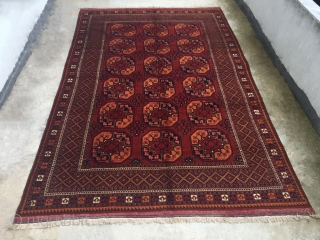 Antique Turkmen Ersari Rug Good Colors And Condition Size 325x208 cm                      