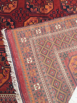 Antique Turkmen Ersari Rug Good Colors And Condition Size 325x208 cm                      