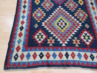 Antique Caucasian Karabagh Kilim Good Colors And Condition Size 163x295 cm / 5'4''x9'7''                    