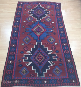 Caucasian Sahnazar Kilim Size 168x325 cm / 5'6''x10'7''                         