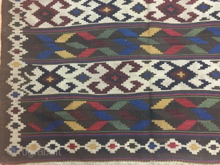 Caucasian Karabagh Kilim Size 145x168 cm / 4'8''x5'5''                         