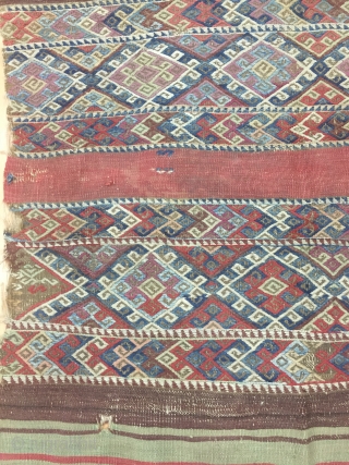 Anatolia Kurdish Kilim Size 106x185 cm / 3'5''x6'1''                         