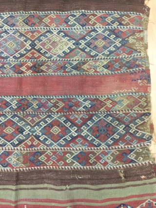 Anatolia Kurdish Kilim Size 106x185 cm / 3'5''x6'1''                         