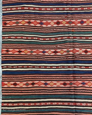 West Anatolian Kozak Kilim Size 142x207 / 4'6'' x 6'8''                       