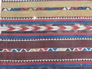 Caucasian Kilim Size 164x293 cm / 5'4''x9'7''                          