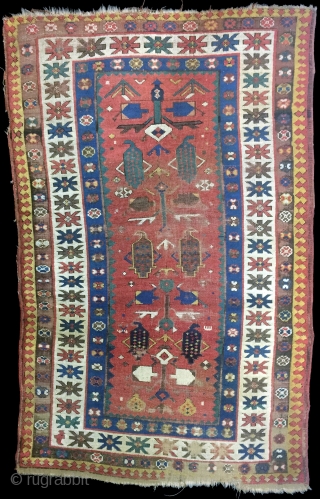 Caucasian Kazak Rug Size 120x194 cm / 4'0''x6'4''                         