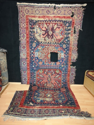 Caucasian 18th Century Zeyhur Rug Size 156x316 cm / 5'2'' x 10'4''                     