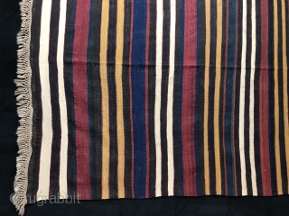 Caucasian Striped Kilim Size 145x194 cm / 4'8'' x 6'4''                       