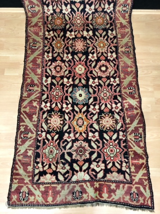 Caucasian Karabagh Runner Rug Size 102x365 cm / 3'4'' x 12'0''                      