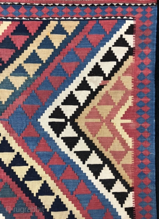 Caucasian Sahnazar Kilim Size 157x192 cm / 5'2'' x 6'3''                       