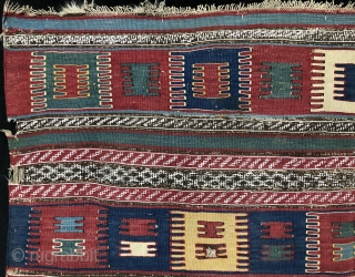 Antique Caucasian Bordjalou Kilim Size 173x256 cm / 5'7'' x 8'4''                      