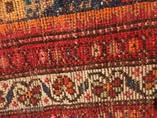 Candy Land.  A late but a beautiful and rare kurdish rug with Khashkhash flowers.                  