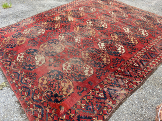 Antique Beshir 8'.6" * 10'.7" with areas of wear                        