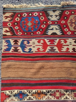 Traditional Anatolian Kelim 

Circa 1860

Size : 165x370 cm                         