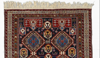 Middle of the 19th Century Caucasian Sahnezar Rug 
Size 143x220 cm
In Good Condition

Please reach me directly on this email : alpagutrugs@gmail.com            