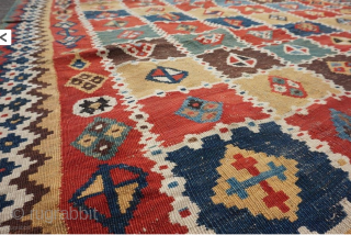 19th century Qashqai kilim 225 x 155 cm                         