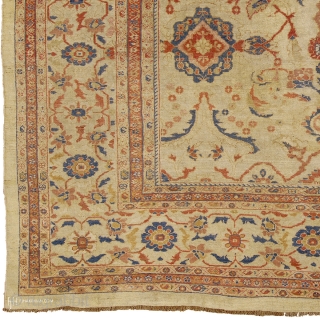 Antique Persian Ziegler Sultanabad Rug
Persia ca.1890
11'1" x 11'0" (338 x 336 cm)
FJ Hakimian Reference #06209
                  