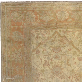 Antique Persian Oushak Rug
Persia ca.1890
12'9" x 9'8" (389 x 295 cm)
FJ Hakimian Reference #04107
                   