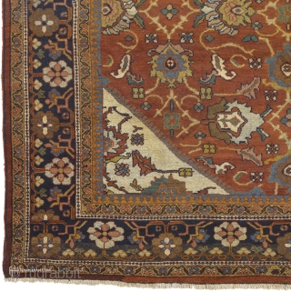 Antique persian Mahal Rug
France ca.1890
13'8" x 10'3" (417 x 313 cm)
FJ Hakimian Reference #06168
                   