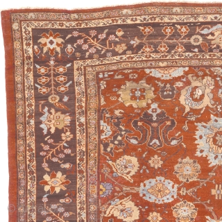 Antique Persian Sultanabad Rug
Persia ca.1890
13'10" x 10'6" (422 x 320 cm)
FJ Hakimian Reference #06059
                   