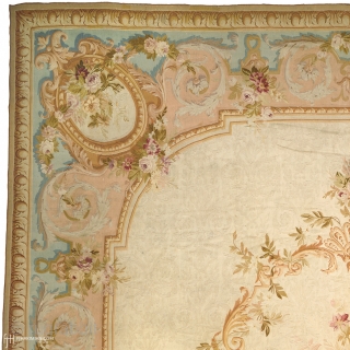 Antique French Aubusson Rug
France ca.1870
19'0" x 15'6" (580 x 473 cm)
FJ Hakimian Reference #02062
                   