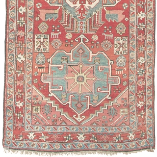 Antique Persian Serapi Rug
Persia ca.1880
19'7" x 3'8" (598 x 112 cm)
FJ Hakimian Reference #12046
                   