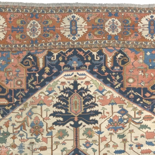 Antique Persian Serapi Rug
Persia ca.1880
28'1" x 16'10" (857 x 514 cm)
FJ Hakimian Reference #05001
                   