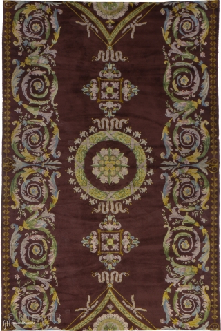 Antique Spanish Savonnerie Style Rug
Spain ca. 1920
45'9" x 11'4" (1396 x 346 cm)
FJ Hakimian Reference #03205
                 