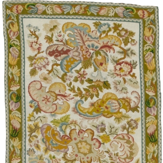 Antique French Needlepoint Rug
France ca. 1900
7'11" x 2'4" (242 x 71 cm)
FJ Hakimian Reference #02172

                  