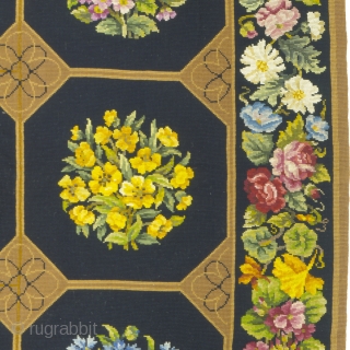 Antique France Needlepoint Rug
France ca.1900
8'9" x 8'9" (267 x 267 cm)
FJ Hakimian Reference #02189
                   