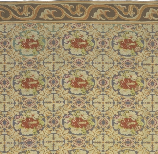 Antique French Needlepoint Rug
France ca. 1880
16'5" x 11'3" (501 x 343 cm)
FJ Hakimian Reference #02533
                  