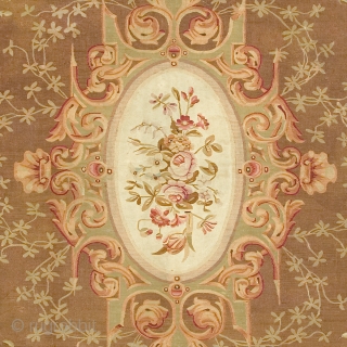 Antique French Aubusson Rug
France ca. 1860
11'5" x 11'0" (348 x 336 cm)
FJ Hakimian Reference #02591
                  