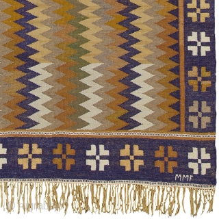 Swedish Flat Weave Rug
Sweden ca. 1914
8'7" x 5'5" (262 x 165 cm)
Initialed: MMF (Märta Måås-Fjetterström)
FJ Hakimian Reference #02767
Price upon request             