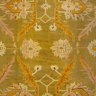 Antique Turkish Oushak Rug
Turkey ca.1900
15'10" x 12'8" (483 x 387 cm)
FJ Hakimian Reference #04076
                   