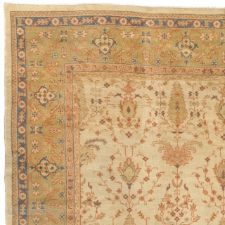 Antique Turkish Oushak Rug
Turkey ca.1900
16'9" x 12'7" (511 x 384 cm)
FJ Hakimian Reference #04134
                   